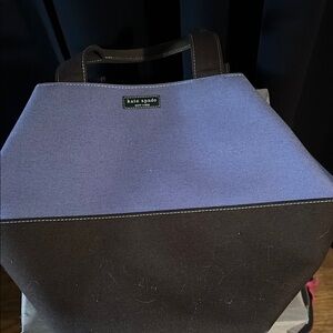 Kate Spade Two-Tone Blue and Black Handbag